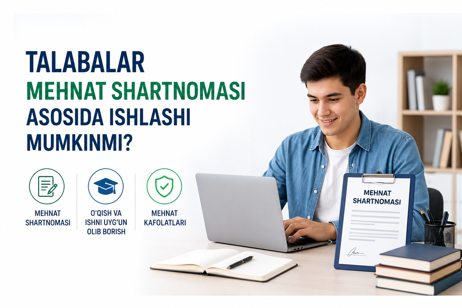Talabalar mehnat shartnomasi asosida ishlashi mumkinmi?